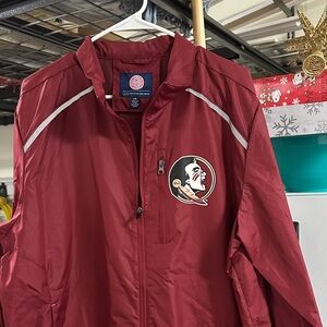 Florida State Seminals Maroon Jacket Full Zip Windbreaker